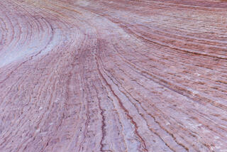 Colourful and interesting folding and erosion patterns on the sandstone of the Clear Creek area in Zion National Park, Utah