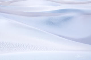 Intimate landscape of the Mesquite sand dunes in death valley national park.  