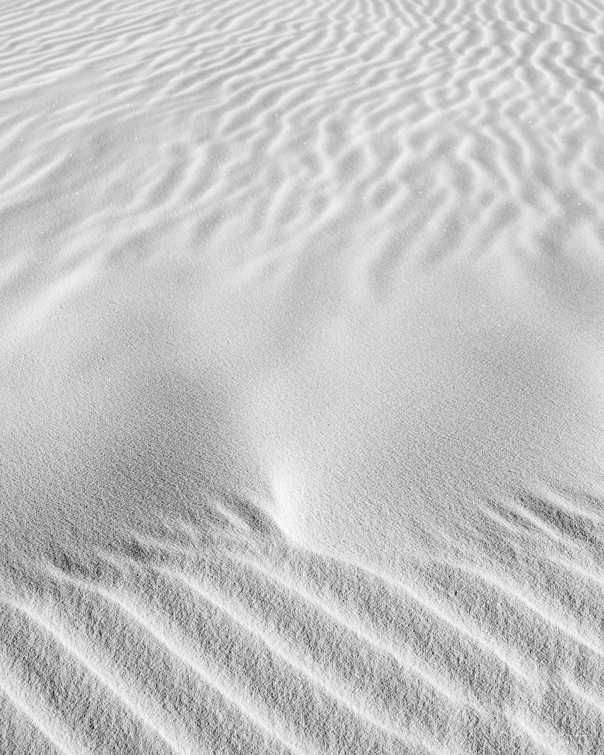 Sand patterns at White Sands National Park